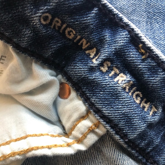 American Eagle Airflex Original Straight Blue Jeans 36x34 - Picture 7 of 8